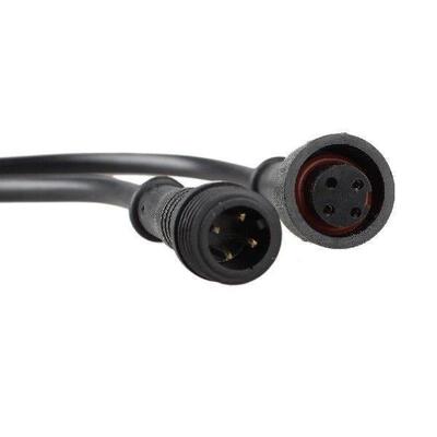 LED Strips 4 Pin Waterproof Power Connector Cable Black