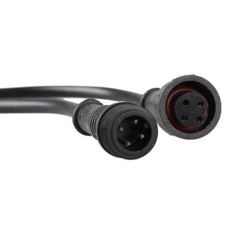 LED Strips 4 Pin Waterproof Power Connector Cable Black