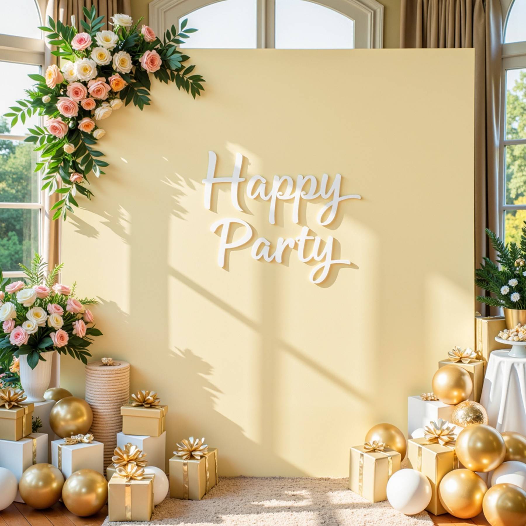 亚马逊婚礼拱门套纯色方形套弹性生日派对婚礼矩形拱门支架背景布