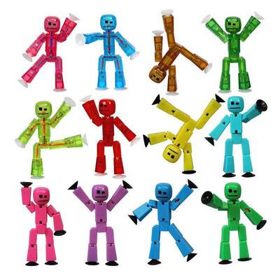 1pc Suction Cup Stickbot Sticky Robot Toys For Boys Funny