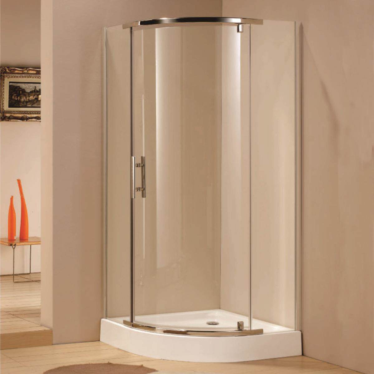 简易淋浴房平湖信科直销扇形钢化玻璃淋浴房C6032出口