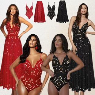 style camisole bikini Black one skirt beach piece deep