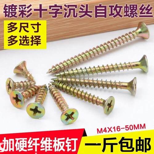 Furniture high helix stainless steel wood screws, cross head