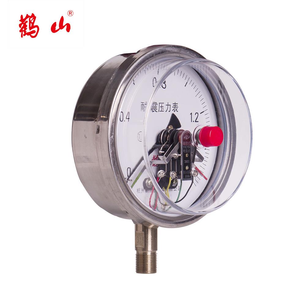 径向全不锈钢电接点压力表YXC150BF 全钢304电接点 厂家直销