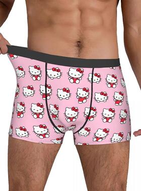Hello Kitty Pattern Cartoon Boxer Shorts Panties Printed Und