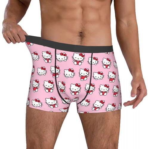 Hello Kitty Pattern Cartoon Boxer Shorts Panties Printed Und