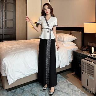 养生服足浴感衣 揉泰式 高档式 按摩技工师服女足性道足疗工作服套装