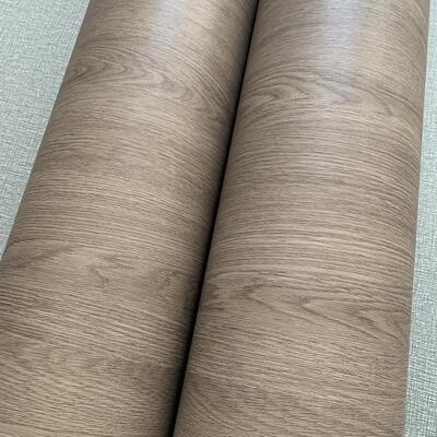 特厚带导气槽哑光木纹装饰贴膜波音软片橱柜衣柜翻新贴纸自粘墙纸