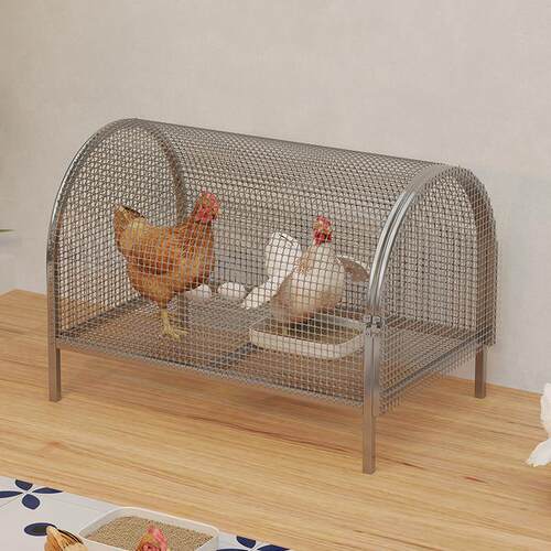 鸡笼家用室外养鸡专用笼铁丝网新型防雨跑道鸡舍走地鸡养殖笼铁笼