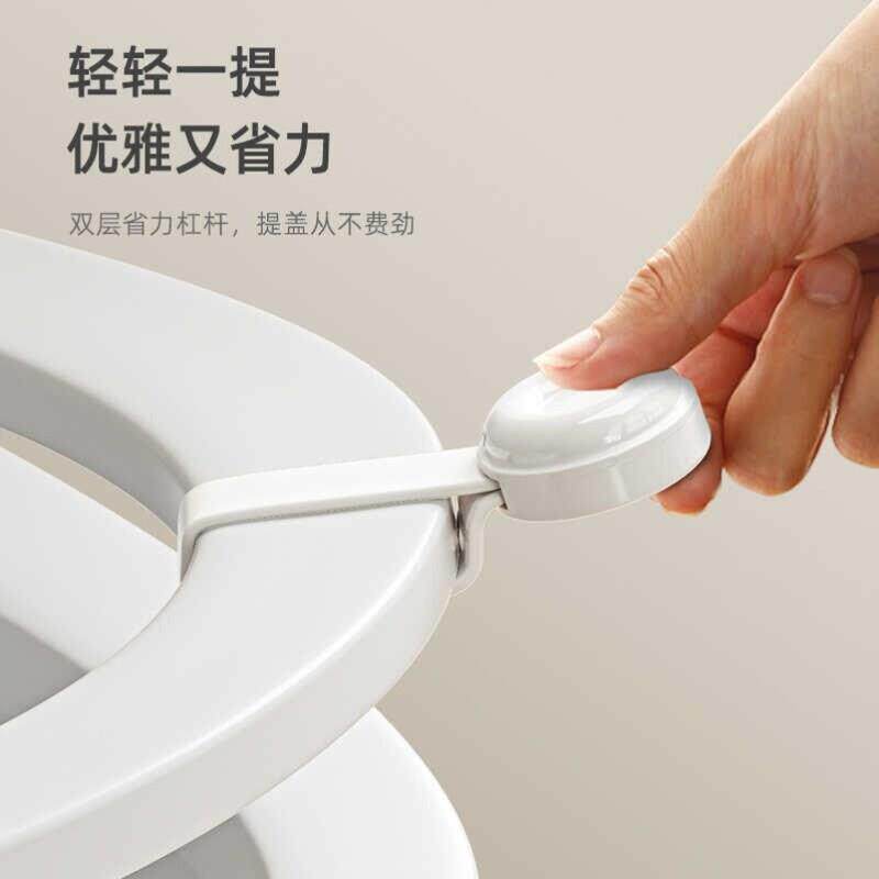 日式简约马桶提盖器防脏手揭盖马桶盖提拉把手可伸缩加厚耐用防滑