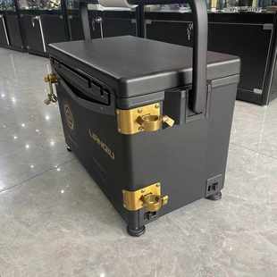 连球钓箱33周年纪念款 轻量化蜂窝29升耐磨防刮钓鱼箱黑金 Q33爆款