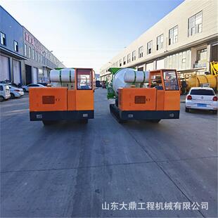 水渠修建履带混凝土搅拌车全地形履带混凝土搅拌车方商砼车