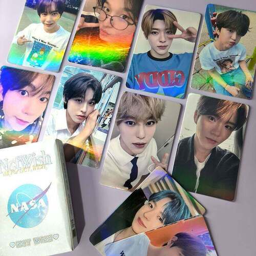nctwish小卡周边镭射闪卡lomo卡新专辑不重覆三寸自印圆角卡ins风