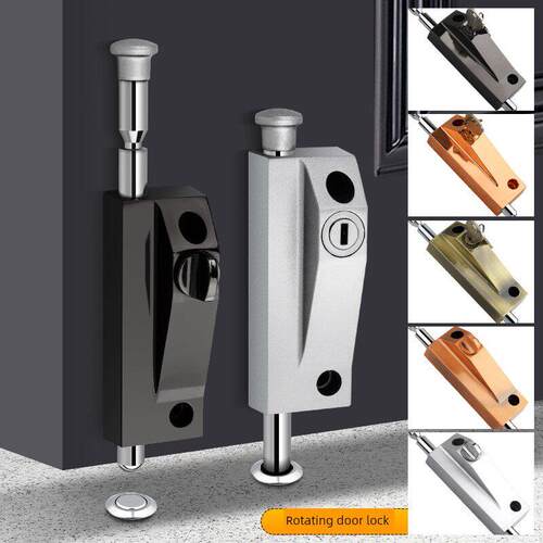 旋转门插销弹簧插销落地插销有框门插销肯德基门插销落地锁玻璃锁