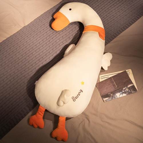 高档大白鹅恐龙抱枕生睡觉玩偶生款娃布娃毛绒玩女具抱着男睡公仔