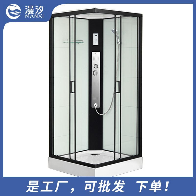 整体淋浴房玻璃门方形一体家用卫生间沐浴房隔断宾馆酒店用移动