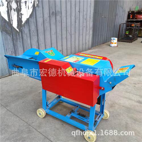 苞米秸秆粉碎机 青贮喂羊铡草揉丝机 小型家用电碎草机