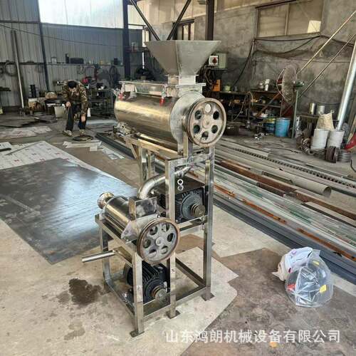葡萄鲜榨果汁机 不锈钢螺旋挤压打汁机 双道芒果去核打浆机