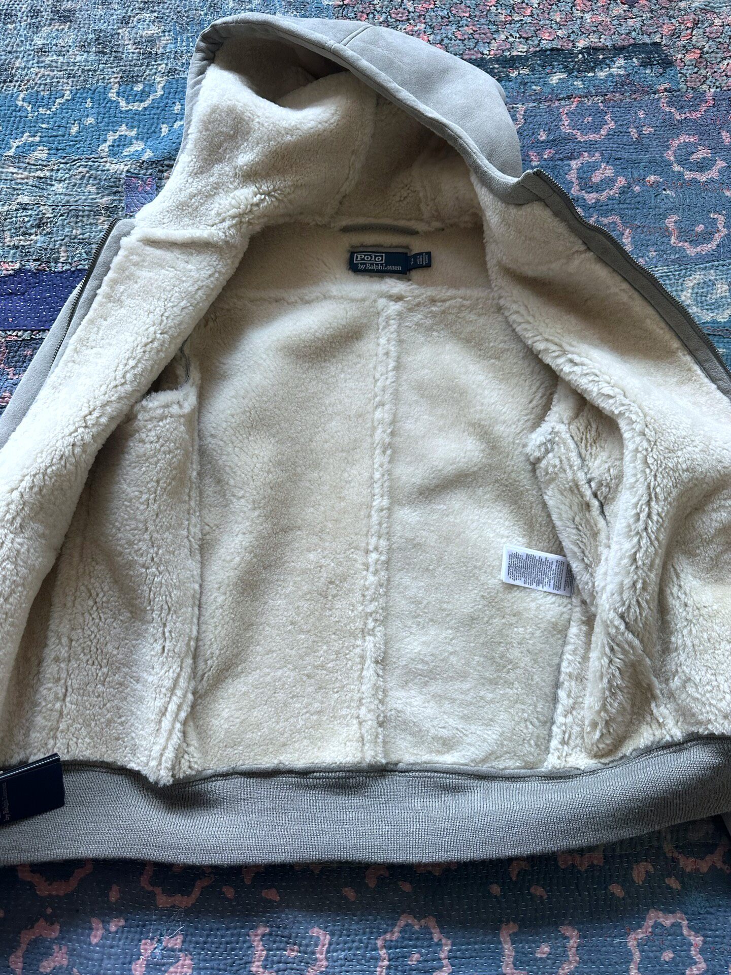 Polo Ralph Lauren Shearling Hooded Jacket — back