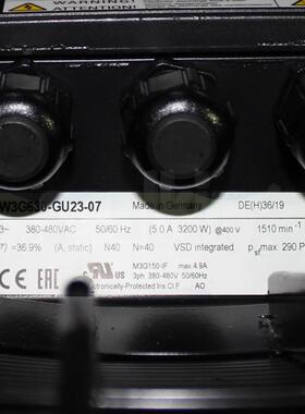 德国进口 W3G630-GU23-07 380VIP55大型空调风机