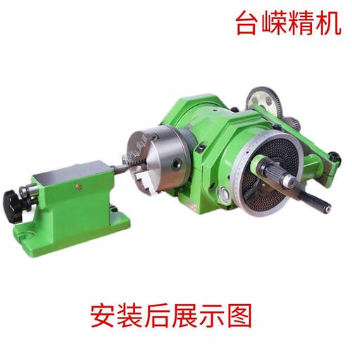 优惠F11-160A万能分度头铣床精密加工手动回转盘旋转工作台分度头