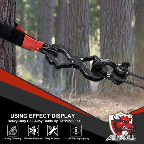 3/8 Tow Hook, Winch Hook for Off-Road Recovery, Towing Shack