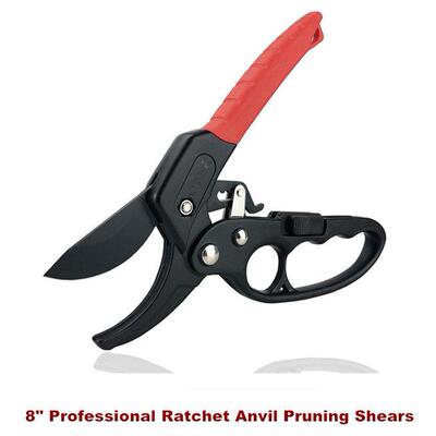 Ratchet Anvil Pruning Shears Garden Clippers Anvil Pruner