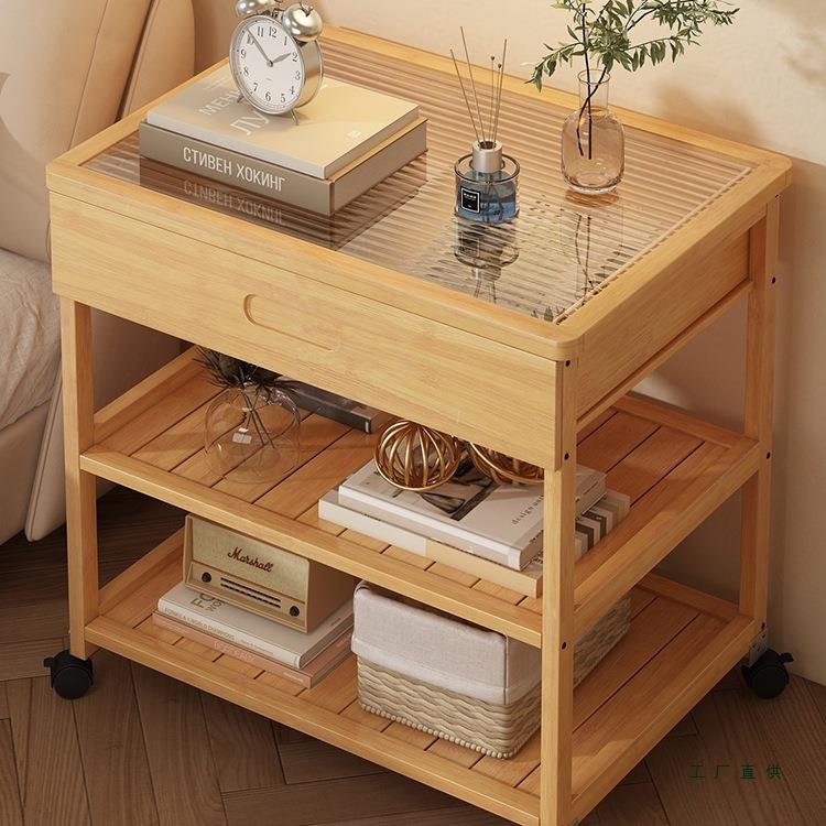 可移动床头柜家用卧室简约现代小型迷你收纳柜沙发边几茶几置物架