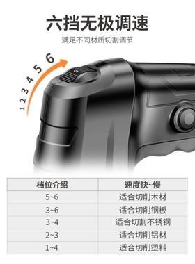 动曲线锯木工锯电电锯家用木往PMM板割机复锯小切型手持木工工具