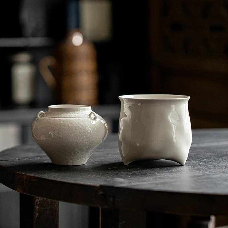 陶瓷茶渣弥言洗茶渣茶杯建水敞口盂手工家用茶草木灰复古洗缸水桶,餐饮具,茶具礼盒,淘宝优惠券,粉丝福利购,淘宝优惠卷