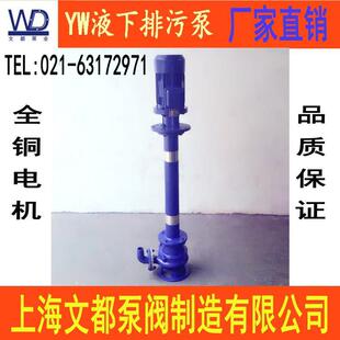 7.5kw型液下泵式 无堵塞排污泵 YW65