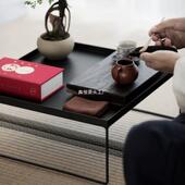 简约铁艺茶小台榻艺米飘窗小桌子铁艺飘窗桌KKG茶几飘窗榻台铁小