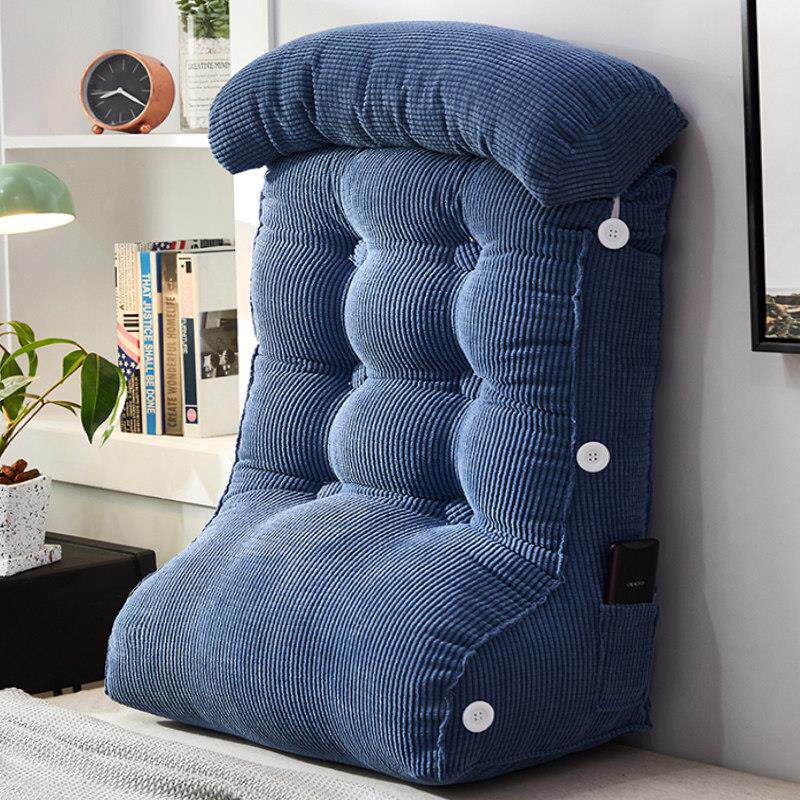 卧室玉米绒床头三角靠枕加高加厚可调节头枕大靠背榻榻米护腰靠垫