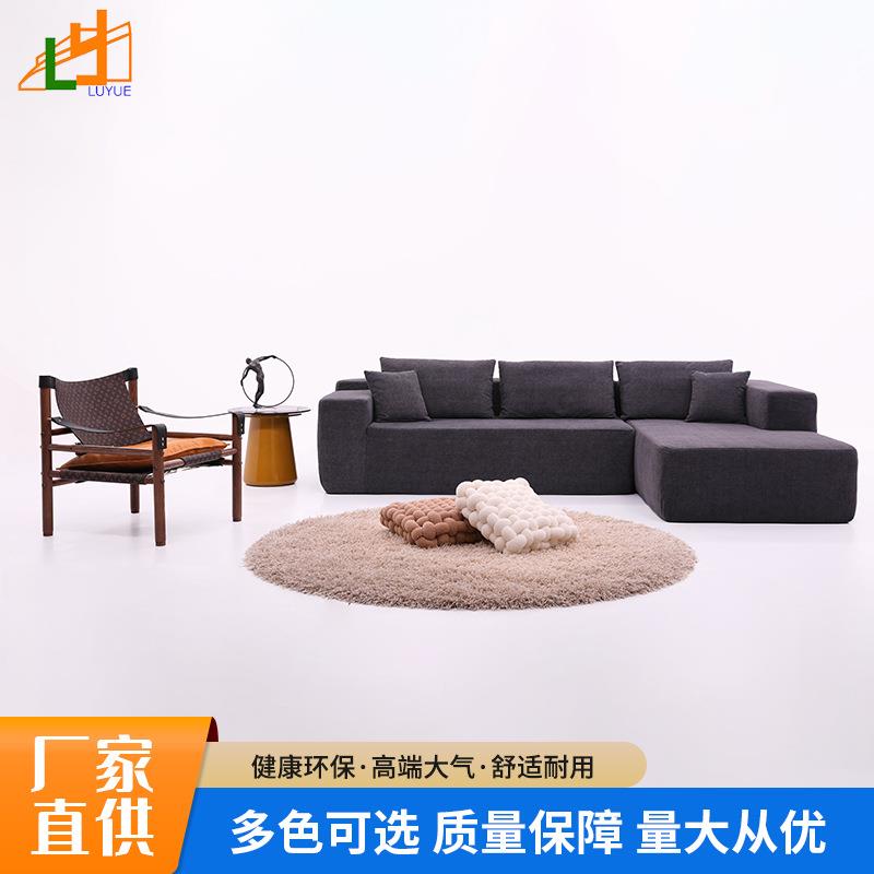 跨境货源简约软体压缩沙发真空豆腐块休息棉花糖真空懒人沙发