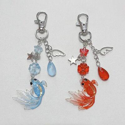 Cute Koi Fish Keychain Fairy Core Keychain 5pcs Original Des
