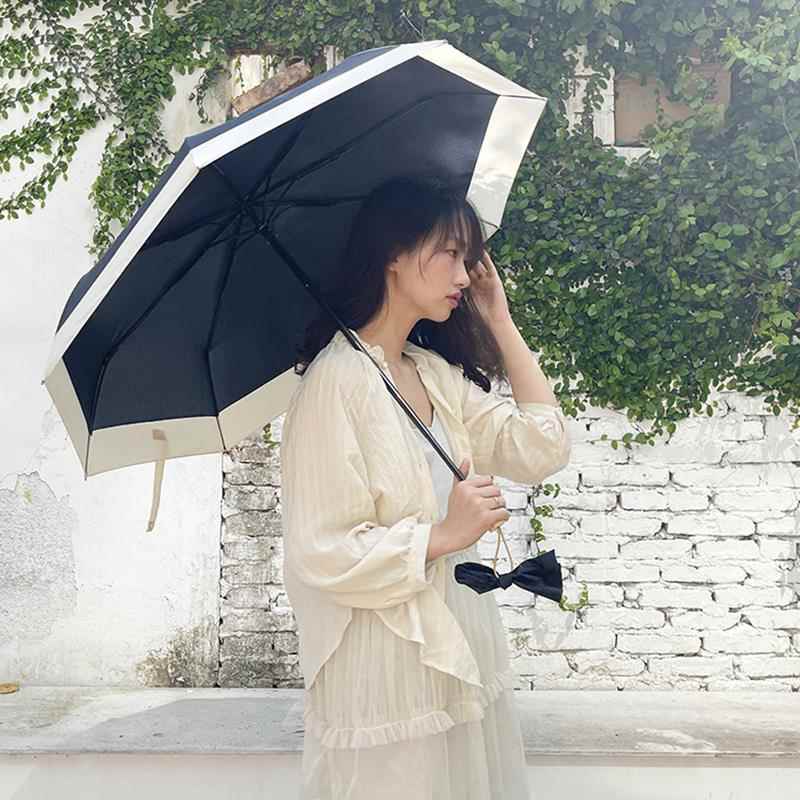 高档法式晴小洋伞本风赫雨女i伞ns学生韩禁欲系复古雨太阳伞防紫图片