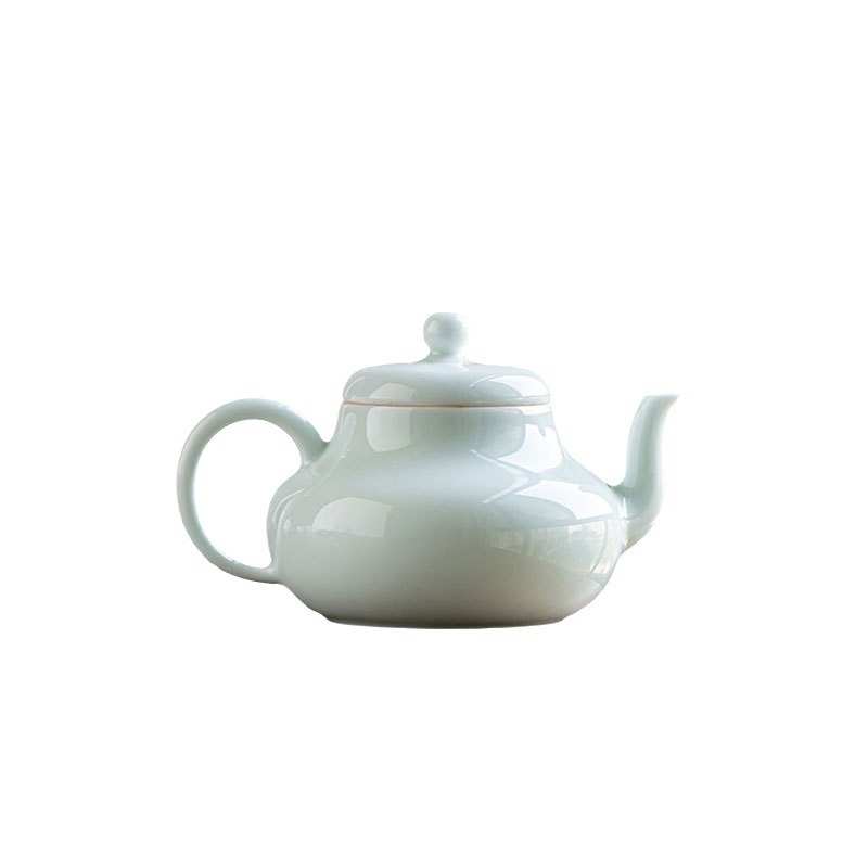 青圆融陶瓷皓茶壶影澜壶滤带过家用单茶具小品壶壶中式复古功夫
