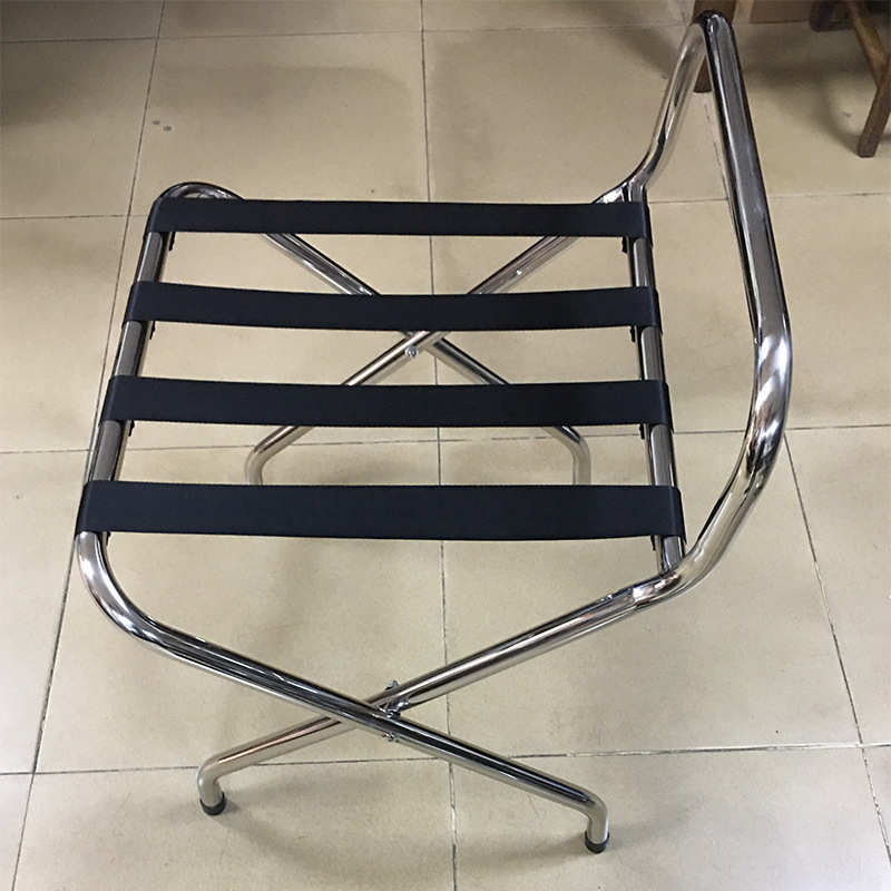 不锈钢酒店行李架宾馆卧室客房放衣服的箱架子家用折叠落地置物架