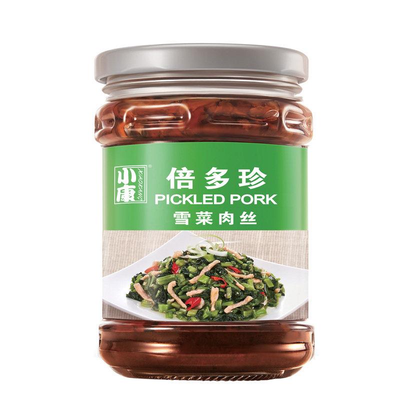 小康倍多珍雪菜肉丝酱罐头240g瓶装徐州配粥下饭菜咸菜拌面拌饭酱