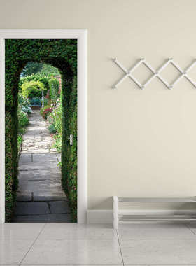 自装饰粘卧室pvc客厅3d贴贴纸创 绿色贴门巨现代 花园货源墙