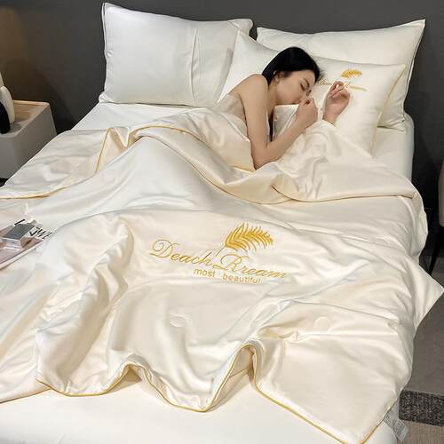 夏凉被四件套冰丝夏被夏天空调被凉感家用学生宿舍夏季三件套被子