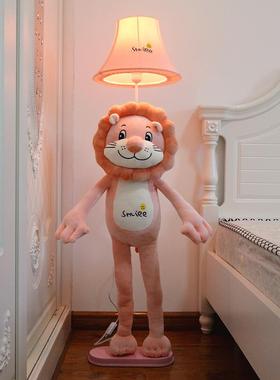 高档落地灯n遥控可调光LE台灯卧室床灯北欧儿童房客厅isD少女网头