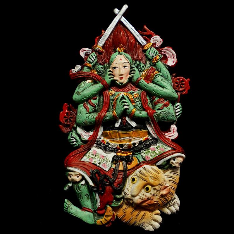 山西大同浑源永安寺明王黑悟空树脂创意浮雕纯手工彩绘冰箱贴包邮