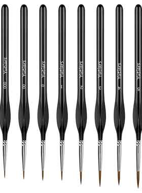 10 Pieces Fine Detail Paint Brush Miniature Painting Brushes