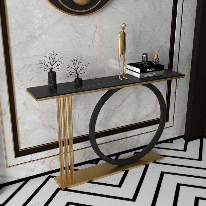 岩板玄关桌柜台现代简约轻奢长条几案靠墙入户走廊客厅装饰端景台