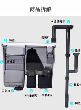Jeneca金利佳XP-U1/U3/U5/U6外置过滤器水循环增氧过滤器带UV灯