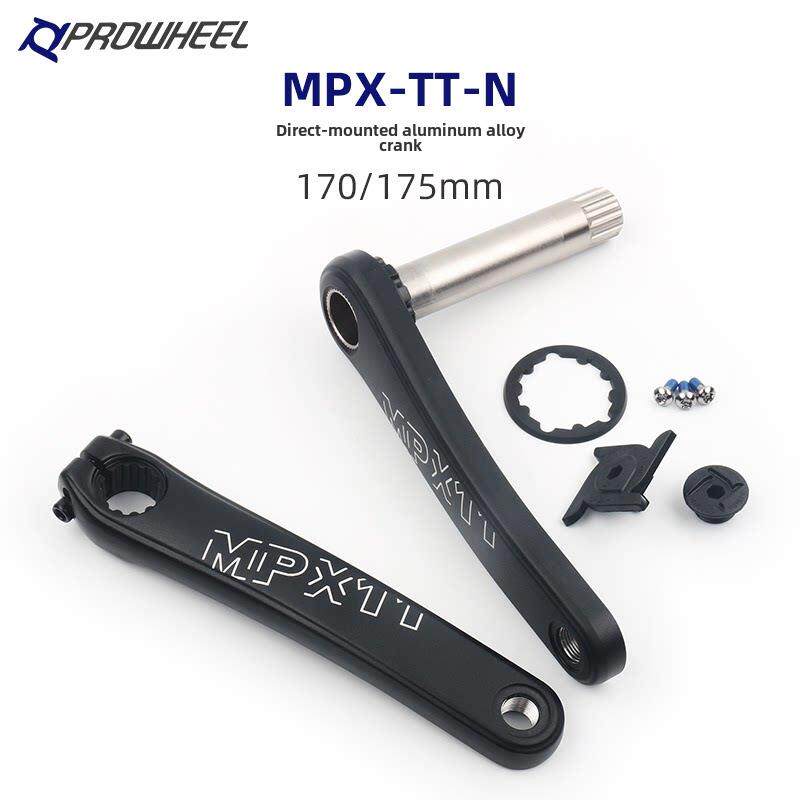 Prowheel浩梦Mpx11山地车曲柄三钉直装曲柄组空心集成曲柄单盘