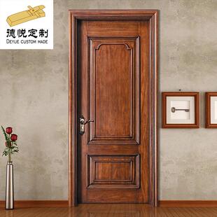 可定房门室内橡木门卧室实木隔音门房间原木门