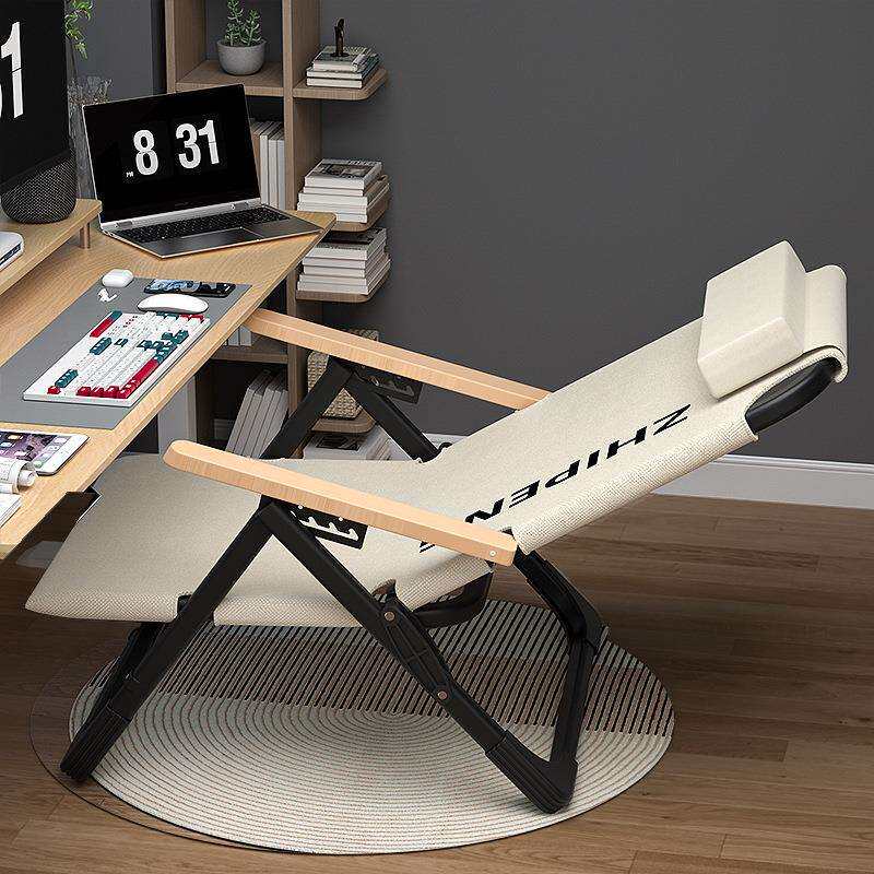 躺椅折叠午休懒人可坐可躺午睡两用床办公室靠背家用户外海狗