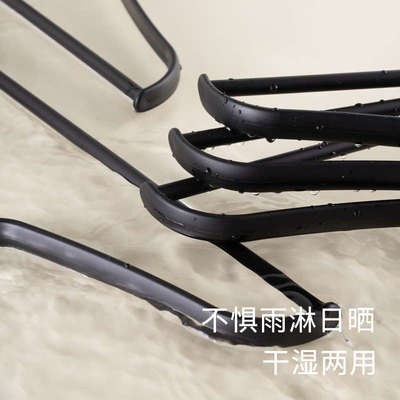 简约衣架家用挂衣无痕防滑衣挂衣服防肩角衣撑衣柜轻奢黑色晾衣架